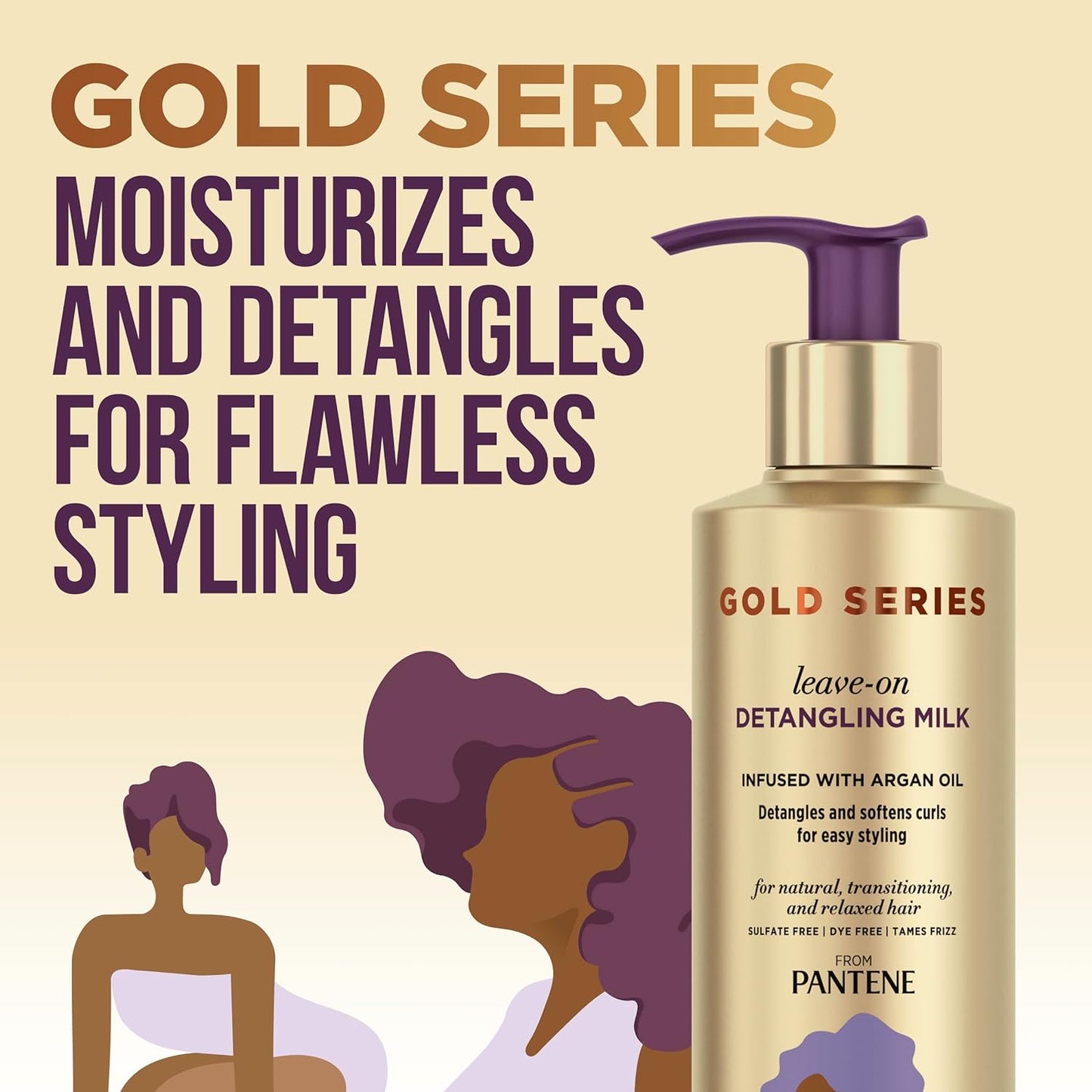 Pantene Gold Series Leave-On Detangling Milk 7.6 oz