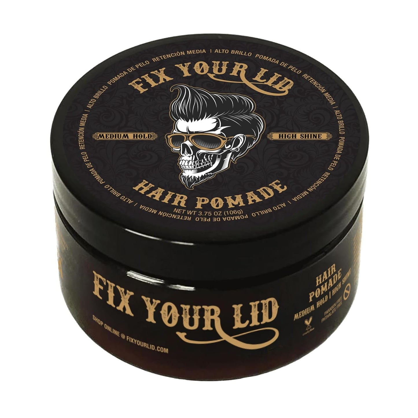 Fix Your Lid Pomade Medium Hold 3.75 oz