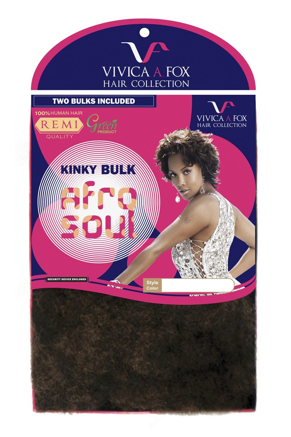 Vivica A Fox Hair Collection Human Hair Afro Curl Kinky Bulk Extension #HKBK16-V