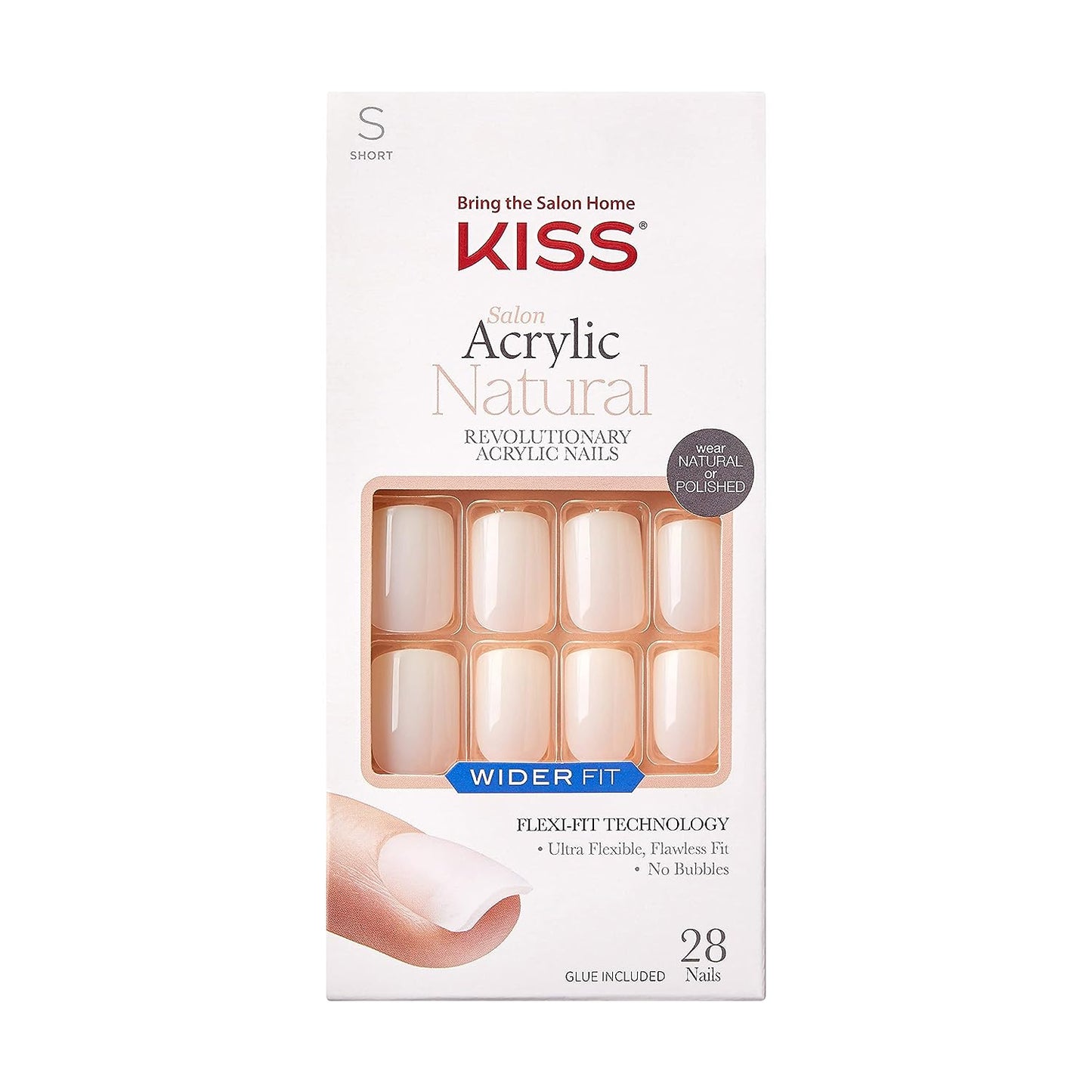 KS Salon Acrylic Nails French Rome Wide Fit SFW50