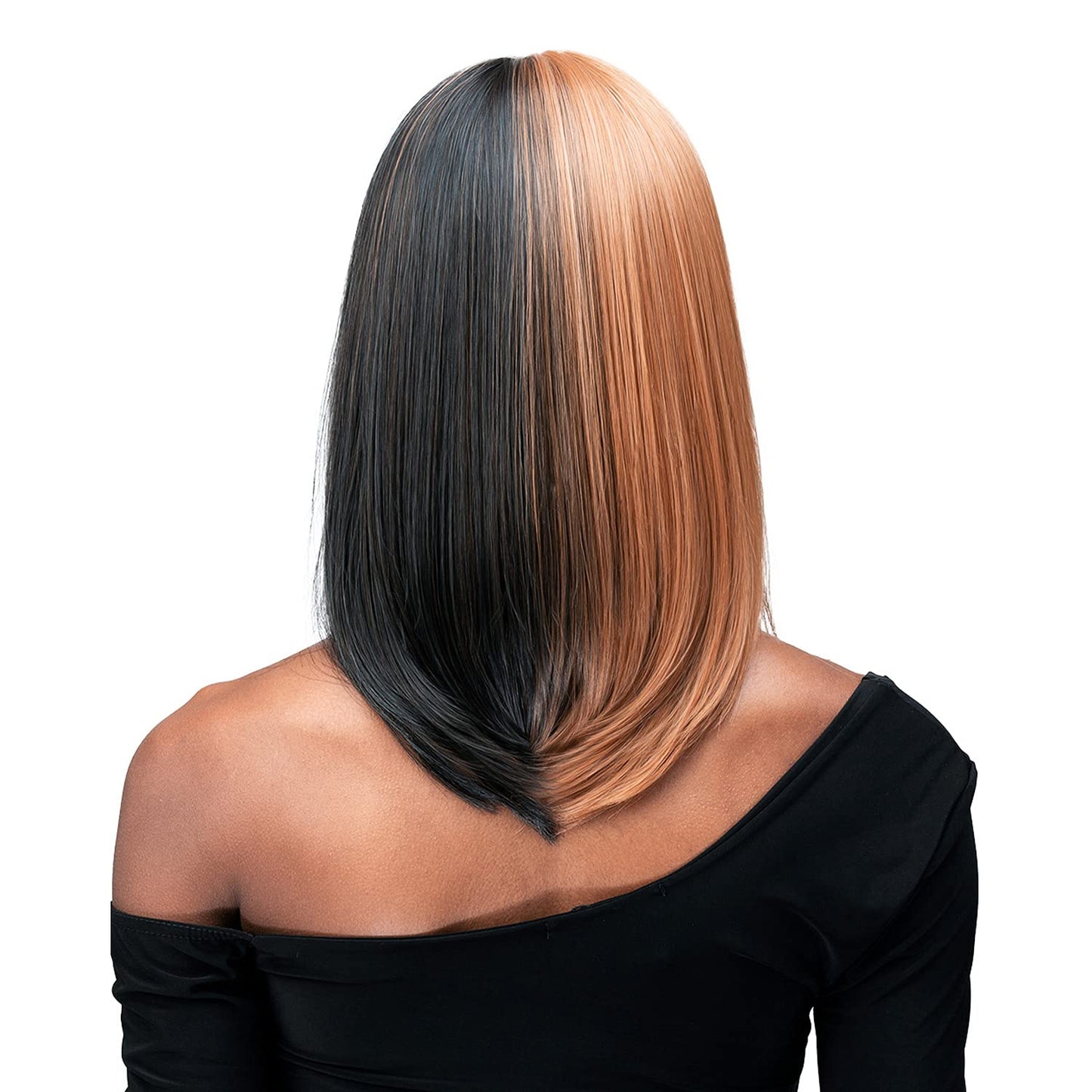 Bobbi Boss MLF241 Rhian Bold Block Colored 13” x 4” Deep HD Lace Front Wig