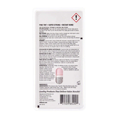 KISS PowerFlex Pink Nail Glue #BKP139