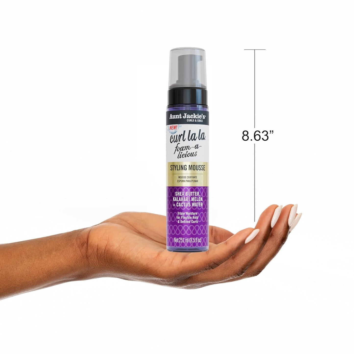 Aunt Jackie's Curl La'La Foam-A-Licious Styling Mousse 8.5oz
