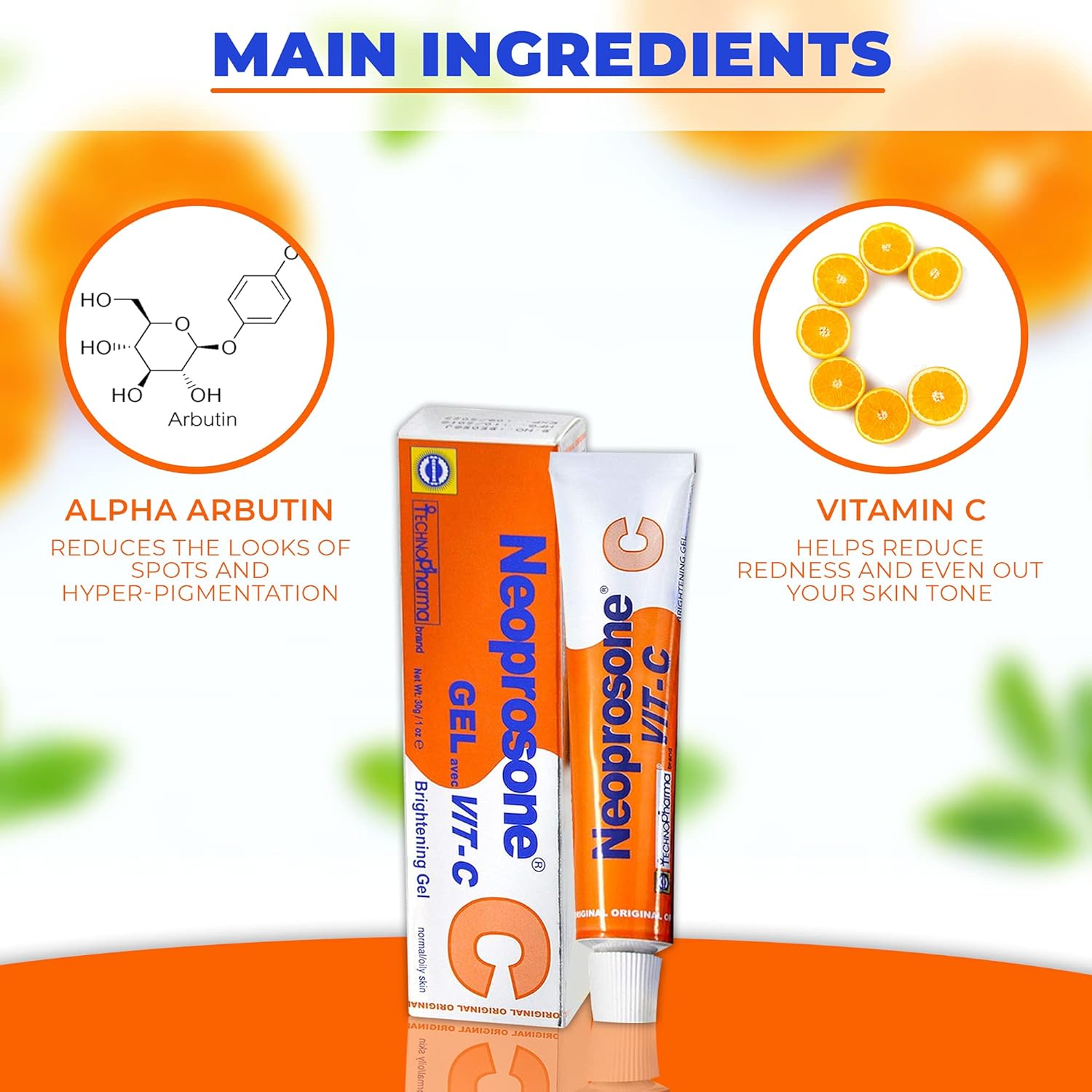 Neoprosone Vitamin-C Brightening Gel 10 oz