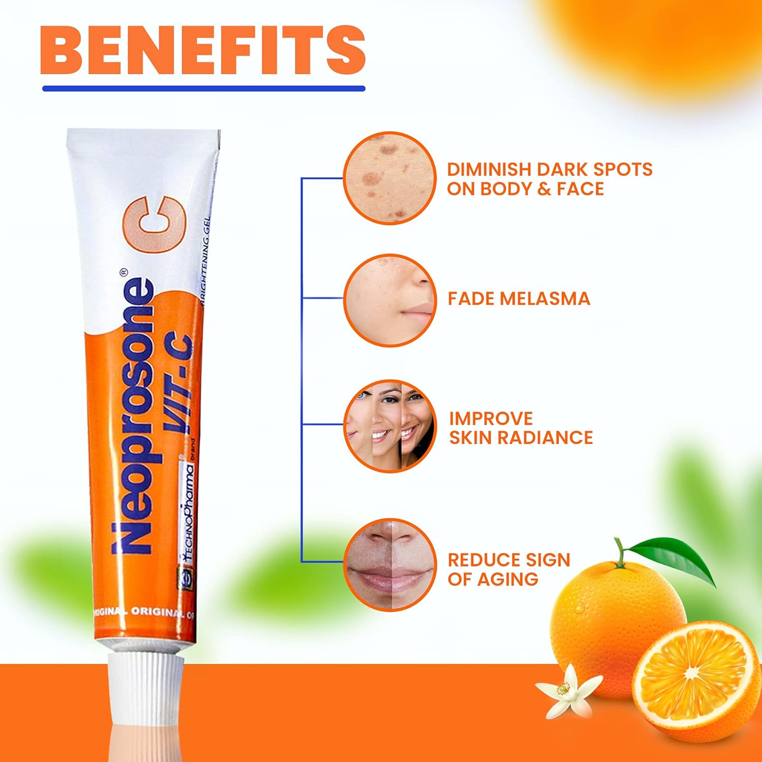 Neoprosone Vitamin-C Brightening Gel 10 oz