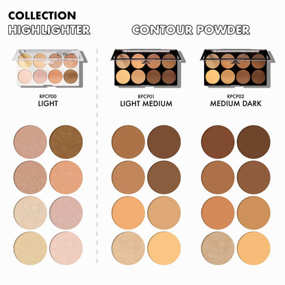 Ruby Kisses 3D Contour Artist Powder Palette - RPCP