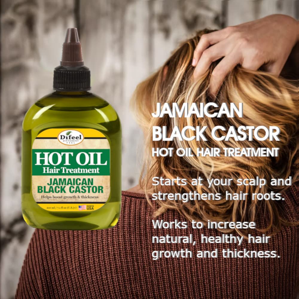 Difeel Hot Oil Treatment Jamaican Black Castor 7.1 oz