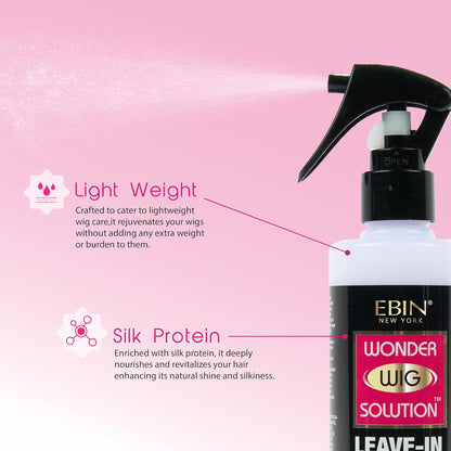 Wonder Wig Solution Leave In Spray Type 8.5 oz WWLCS250