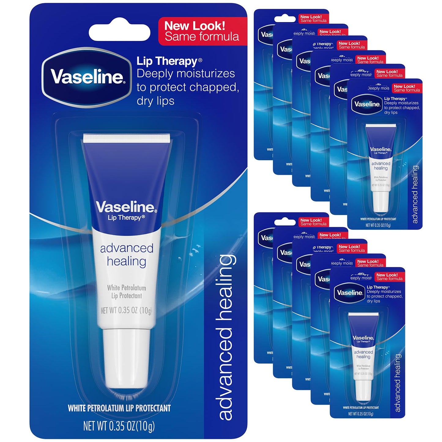 Vaseline Lip Tube Advanced .35 oz Single