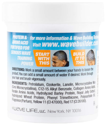 WaveBuilder Wave Forming Pomade for Deep Wave 3 oz