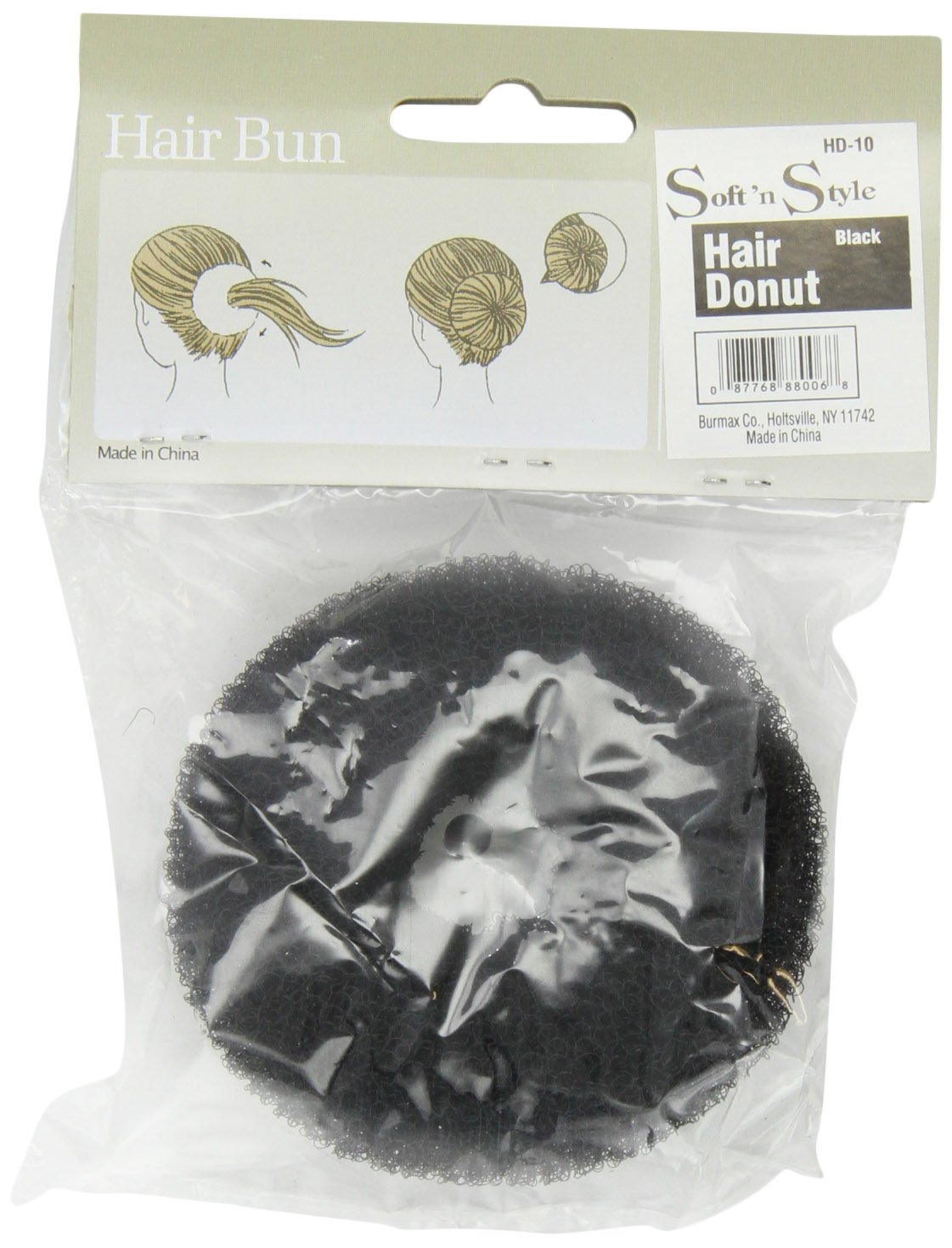 Soft 'N Style Hair Donut Black HD-10