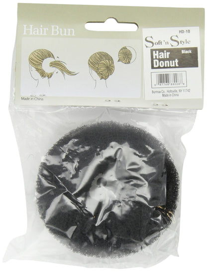 Soft 'N Style Hair Donut Black HD-10