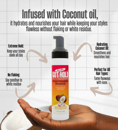 All Day Got Hold Wrap Foaming Mousse 8.5oz