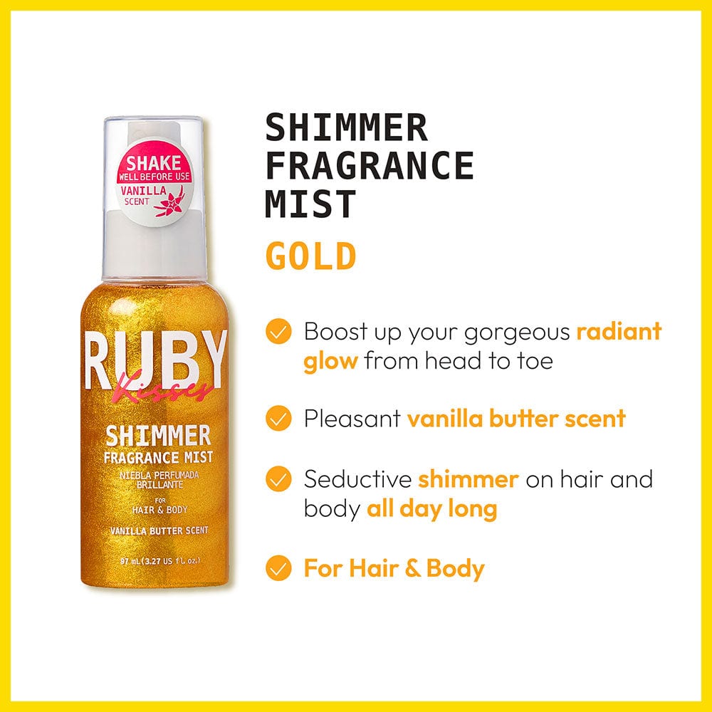 Ruby Kisses Vanilla Butter Shimmer Fragrance Mist