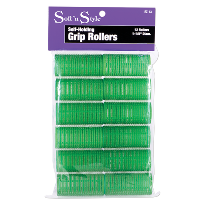 Soft 'n Style 1 1/8" Green Grip Roller #EZ-13