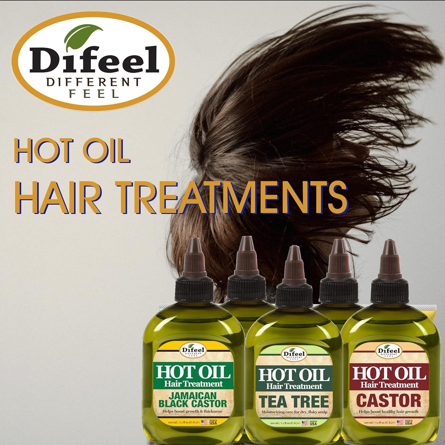 Difeel Hot Oil Treatment Jamaican Black Castor 7.1 oz