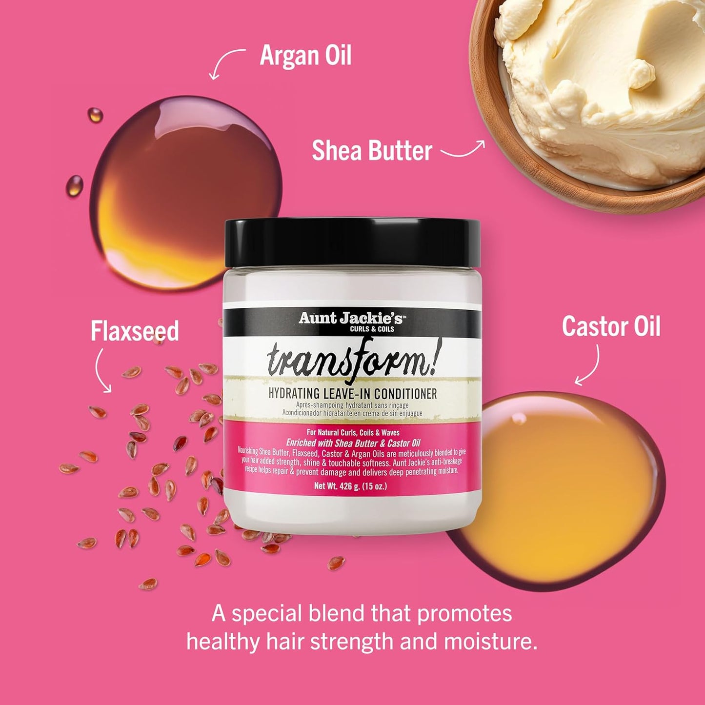 Aunt Jackie's Transform! Hydrating Leave-In Conditioner