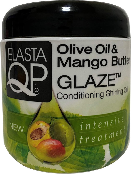 Elasta QP Olive Oil & Mango Butter Glaze Conditioning Shining Gel 6 OZ