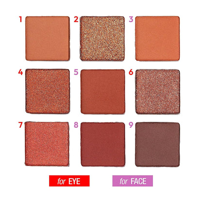 Ruby Kisses Agate Eyeshadow Palette RMPS09