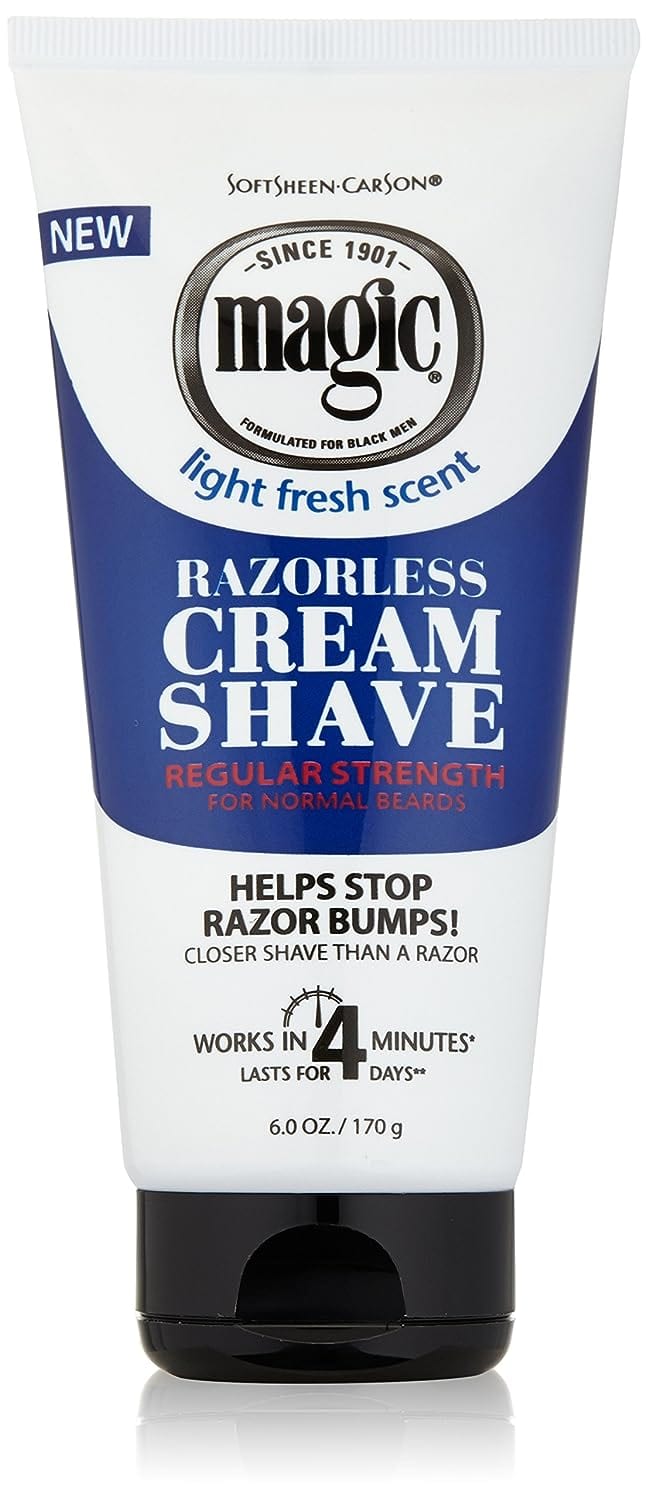 SoftSheen Carson Magic Regular Strength Razorless Cream Shave 6 oz