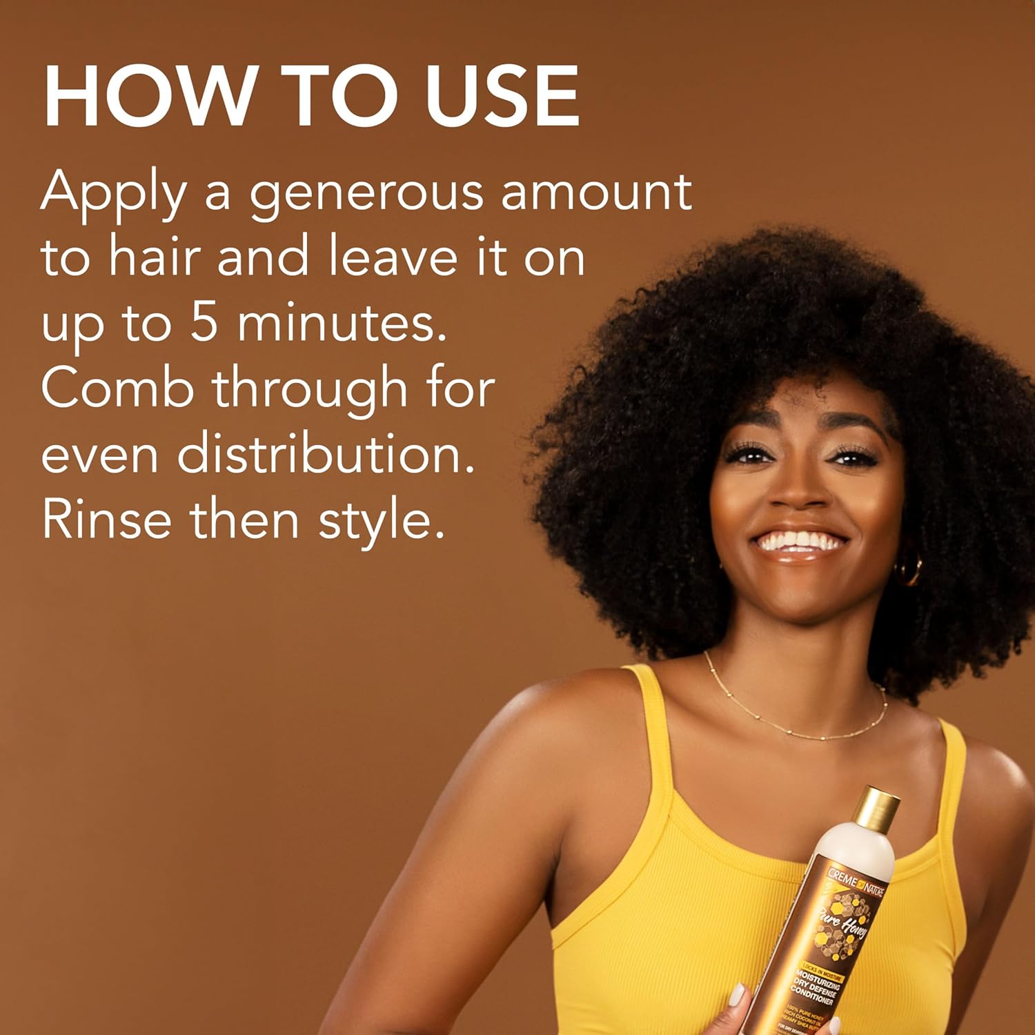 Creme Of Nature Pure Honey Moisturizing Dry Defense Conditioner 12 oz