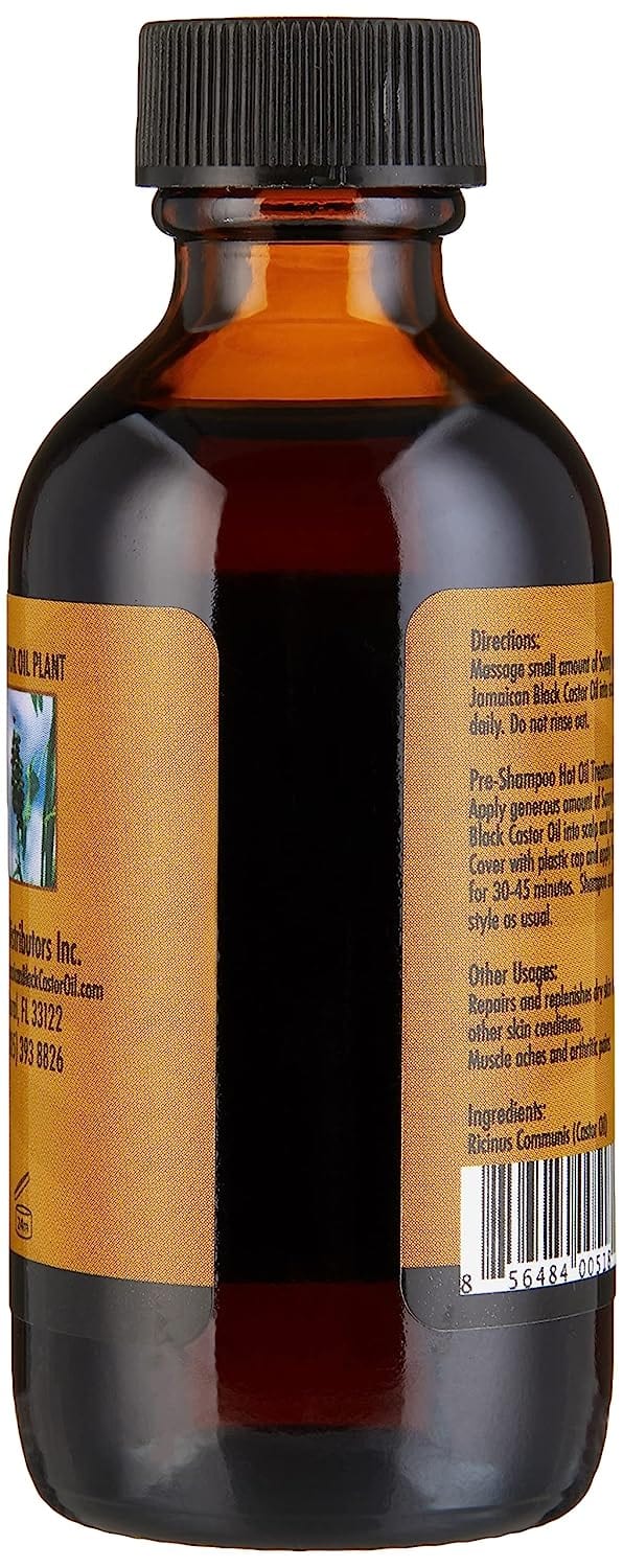 Sunny Isle 100% Natural Black Castor Oil 2OZ