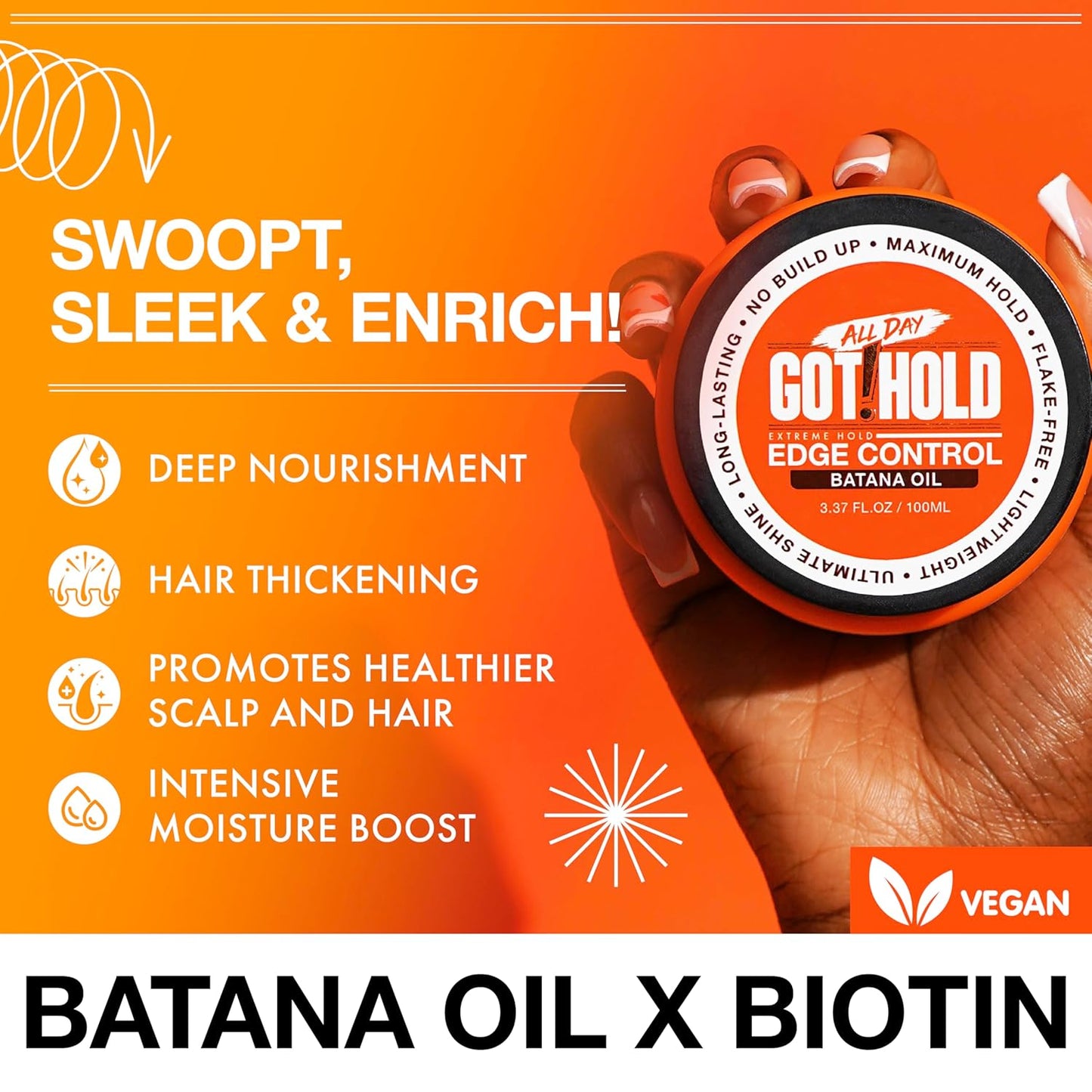 All Day Got Hold Extreme Hold Edge Control 3.37 oz / 100 ml