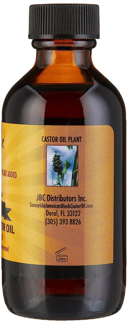 Sunny Isle 100% Natural Black Castor Oil 2 oz