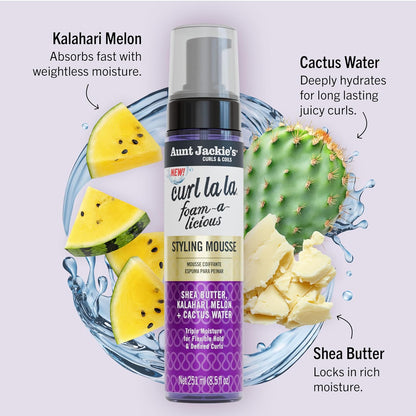 Aunt Jackie's Curl La'La Foam-A-Licious Styling Mousse 8.5oz