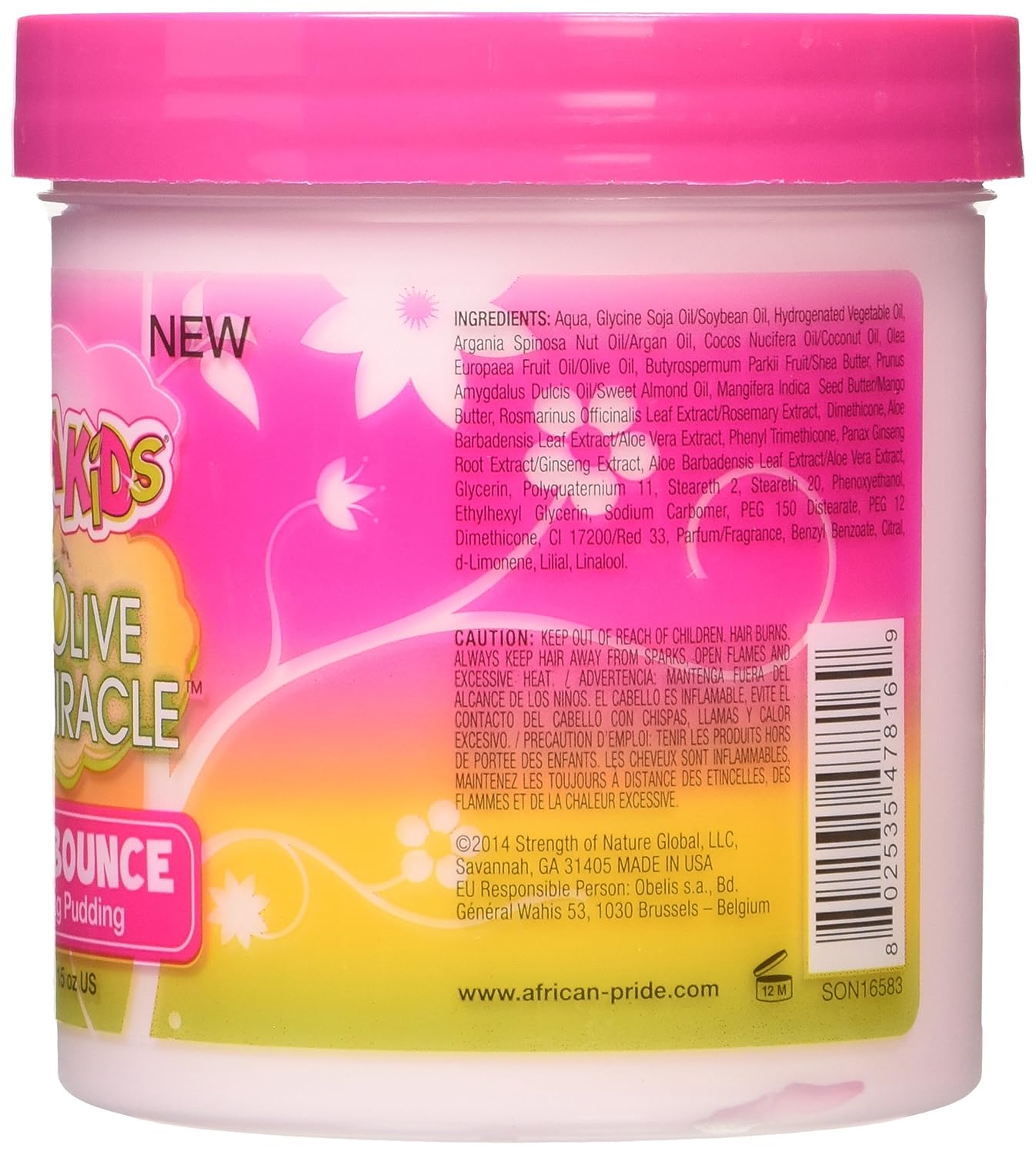 AFRICAN PRIDE Dream Kids Olive Miracle Quick Bounce Detangling Pudding 15oz