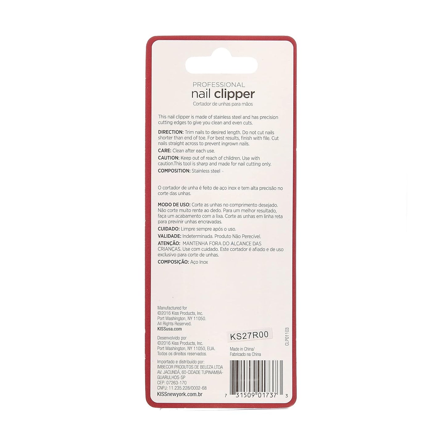 Kiss New York Nail Clipper CLP01