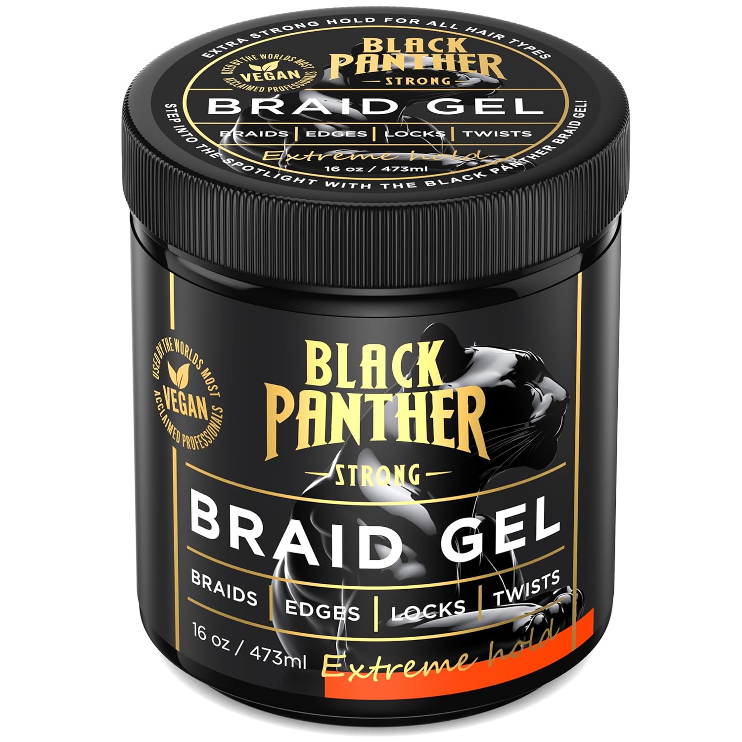 Black Panter  16 oz Braid Gel Max (Black)