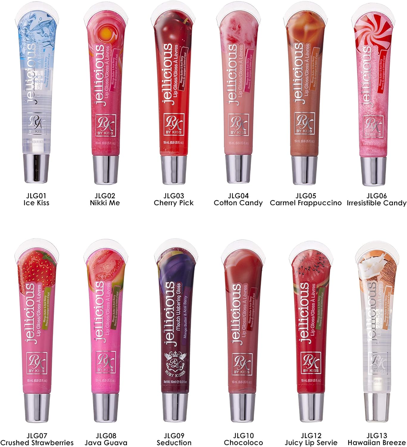 Ruby Kisses Jellicious Lip Gloss -JLG