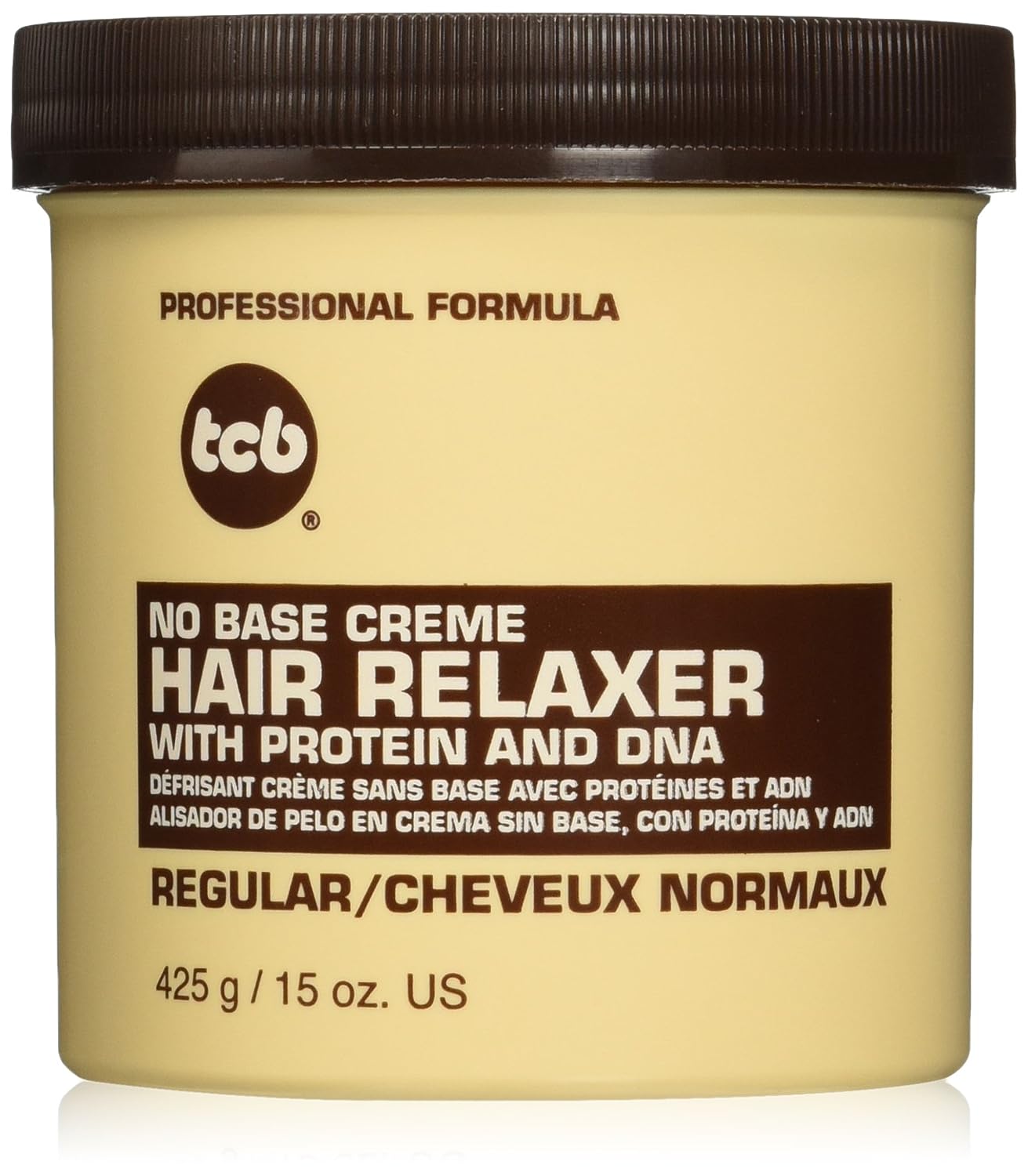 TCB No Base Creme Hair Relaxer - Regular 15OZ