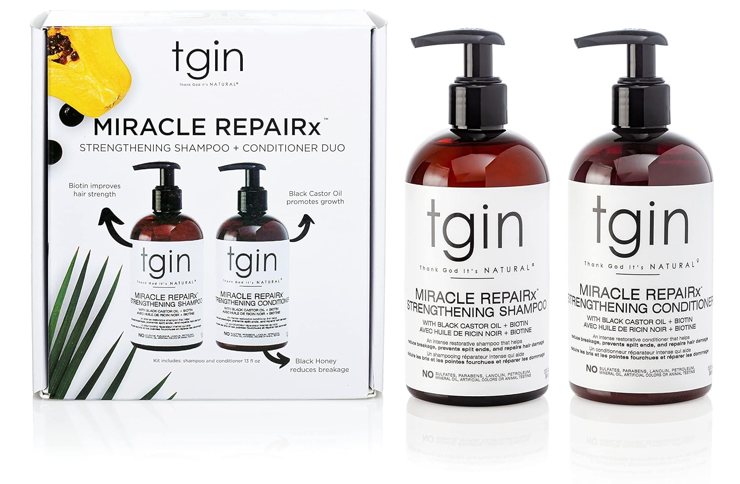 TGIN MIRACLE REPAIR SHAMPOO AND CONDITION BUNDLE
