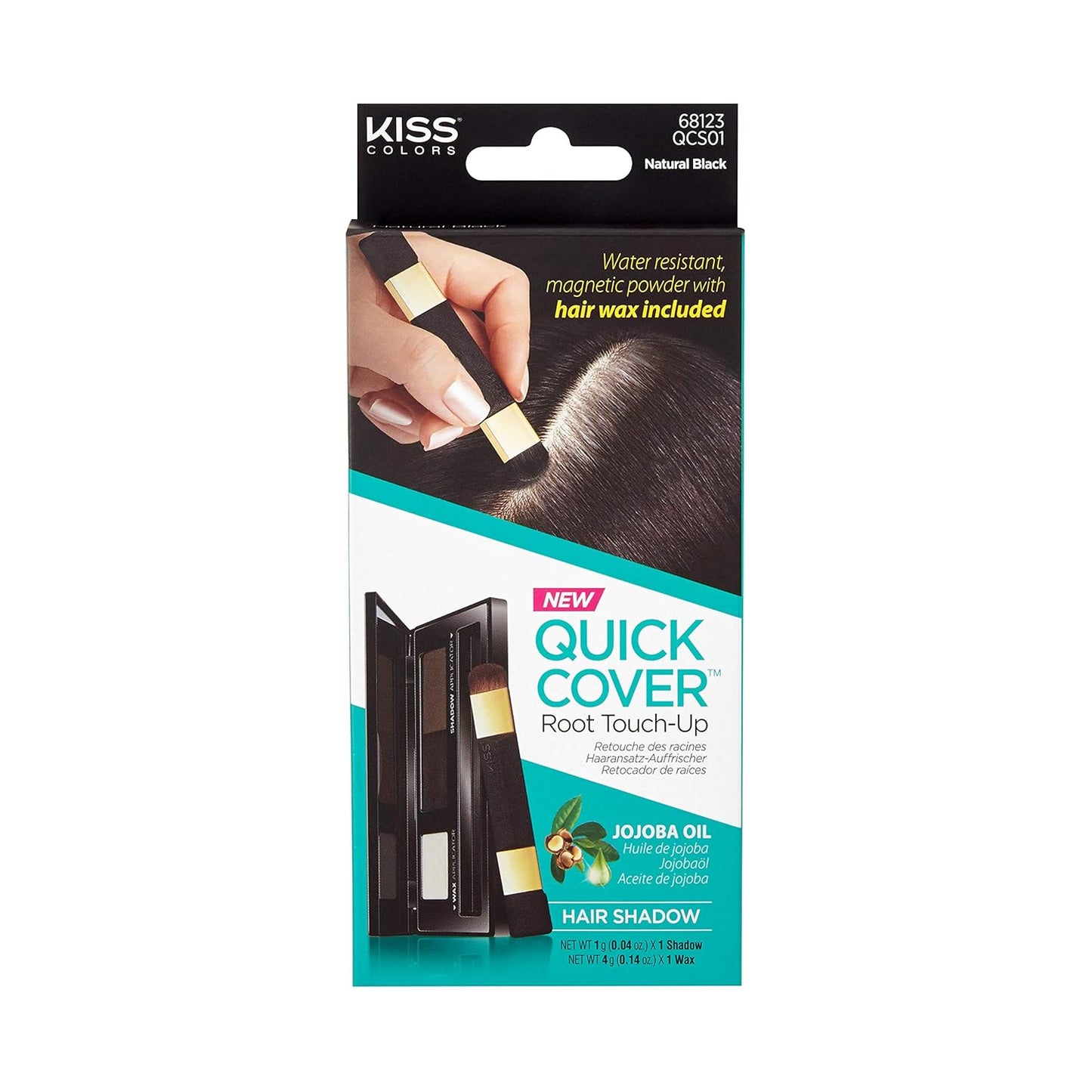 Kiss Quick Cover Root Touch Up Hair Shadow (Natural Black)