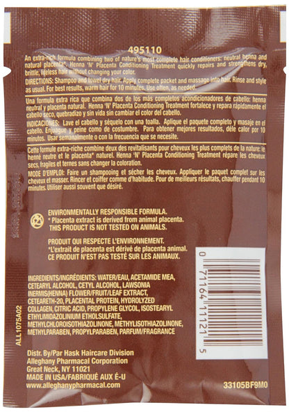 12 Pack Hask Henna N Placenta Conditioning Treatment Pack (REG) 2 oz