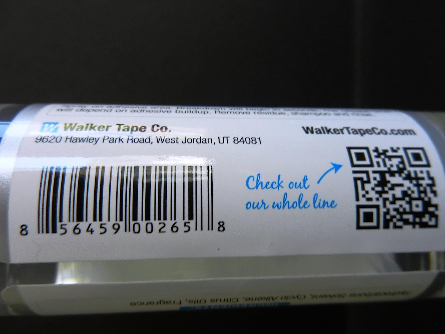 Walker Tape Solvent Adhesive Remover 4 oz