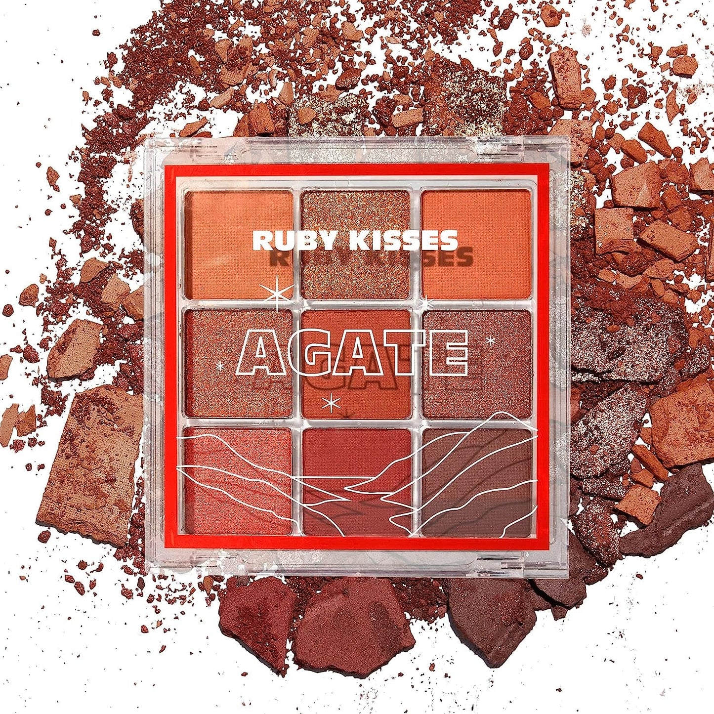 Ruby Kisses Agate Eyeshadow Palette RMPS09