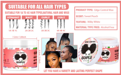 Goiple Edge Control Wax Strawberry 4 oz