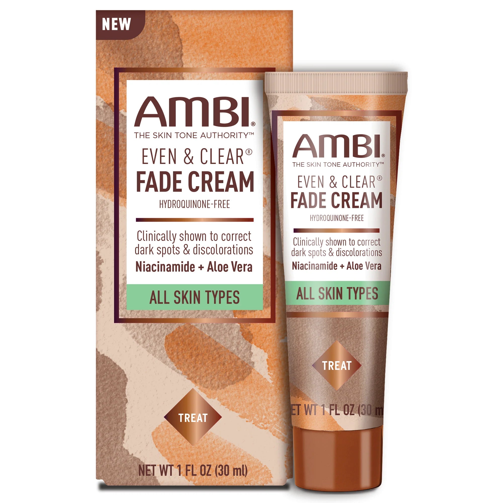 AMBI Even & Clear Fade Cream Hydroquinone-Free 1oz