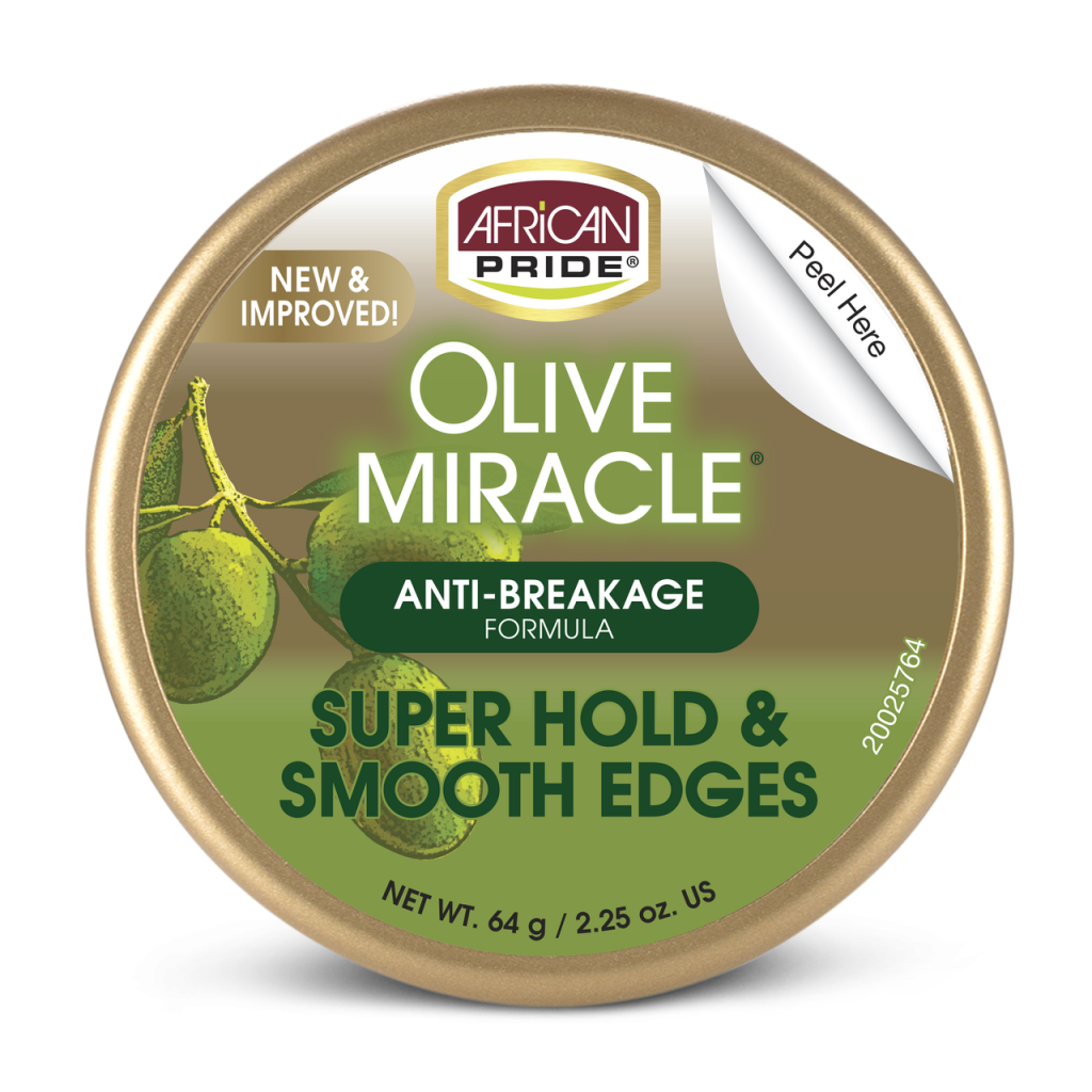 African Pride Olive Miracle Super Hold and Smooth Edges 2.25 oz