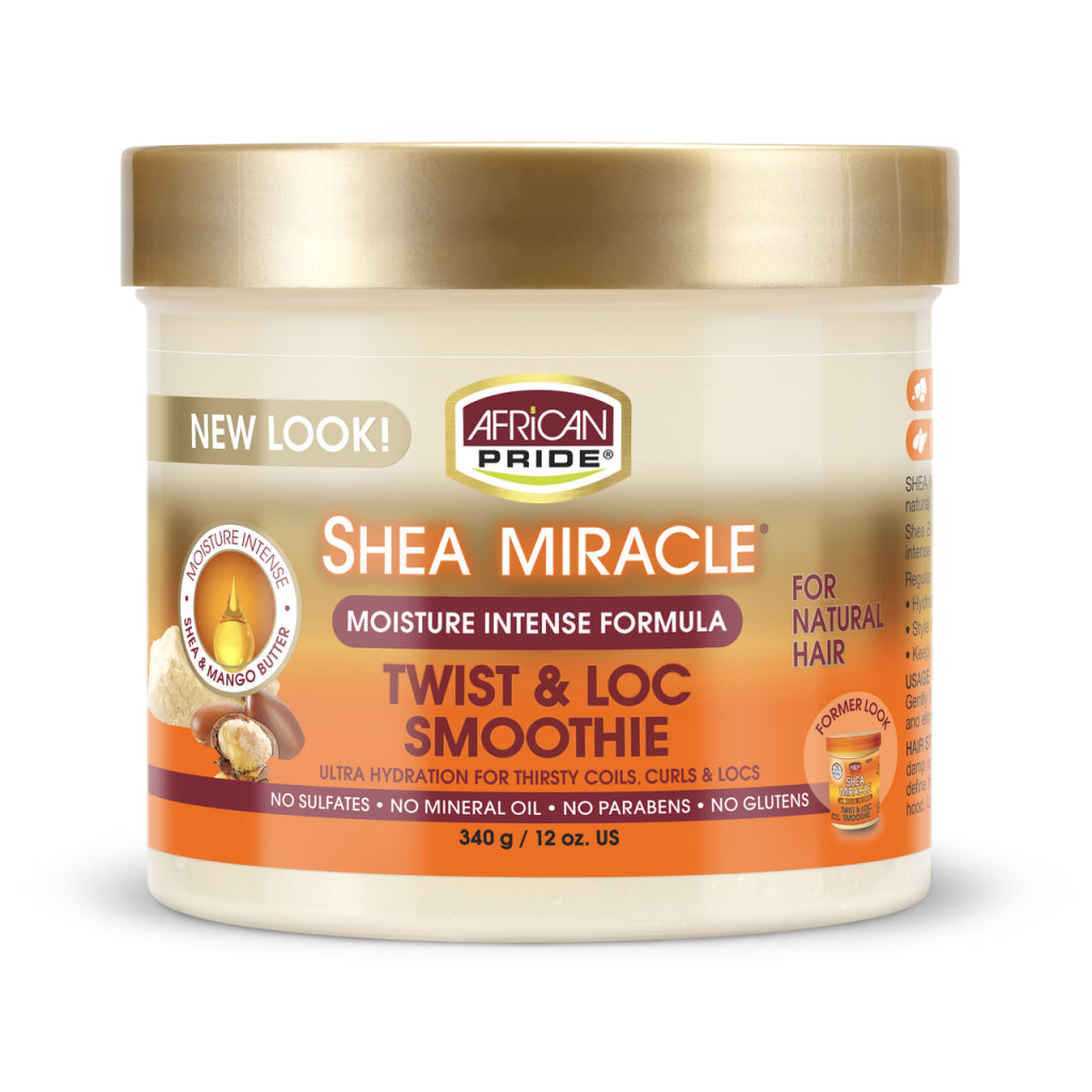 African Pride Shea Miracle Moisture Intense Twist & Loc Smoothie 12 oz