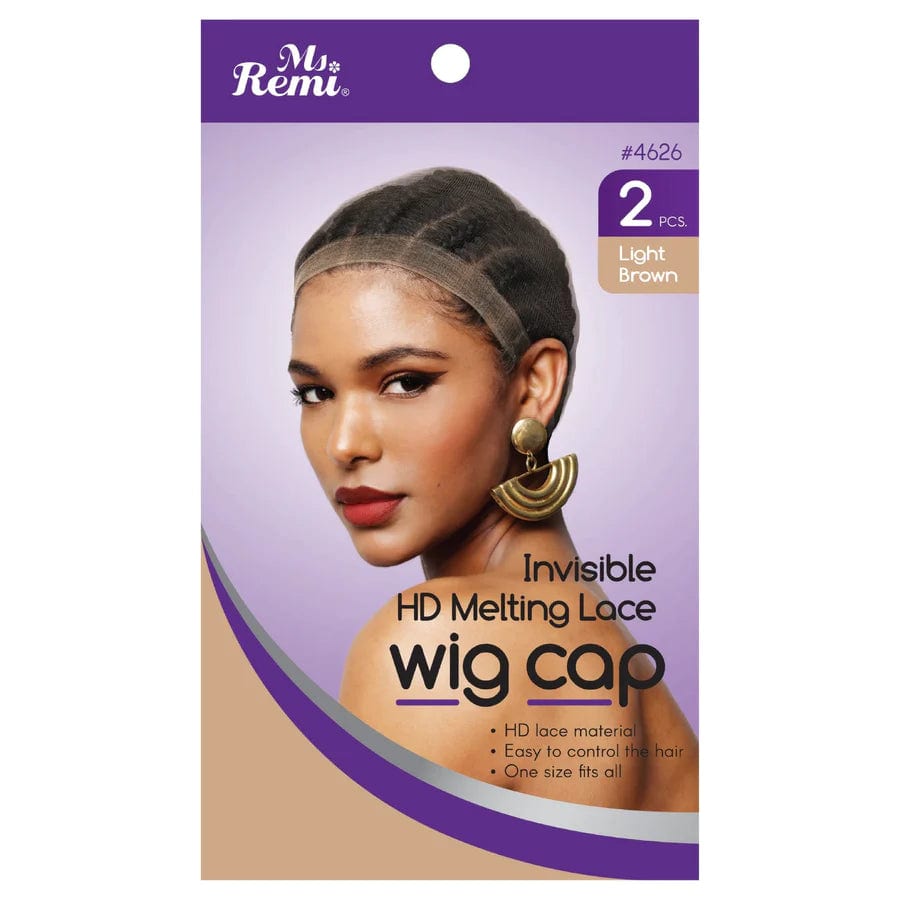 HD INVISIBLE MELTING WIG CAPS 2PC LIGHT BROWN 4626