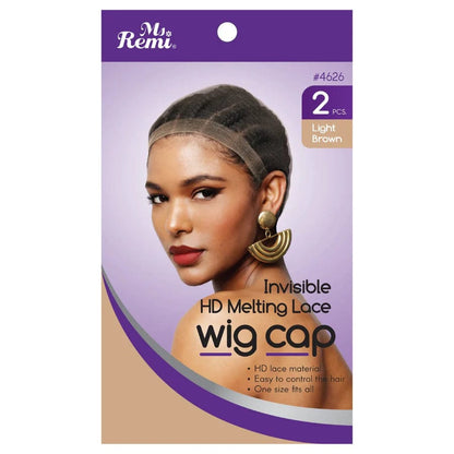 Ms. Remi HD Invisible Melting Wig Cap 2pc Light Brown 4626
