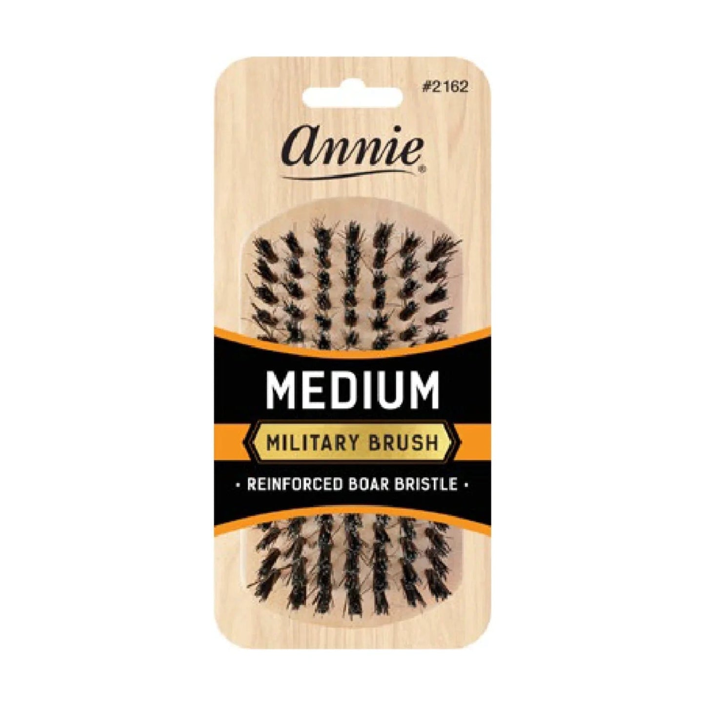 Annie Medium Military Natural Boar Bristle Brush #2162