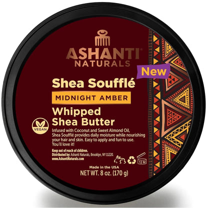 Ashanti Whip Shea Butter Souffle Midnight Amber 8oz