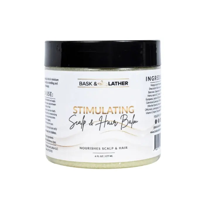 Bask & Lather Stimulating Scalp & Hair Balm 6oz
