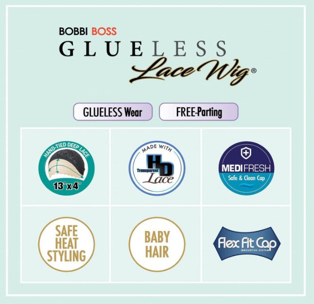 Bobbi Boss Glueless Lace Wig MLF252 Regan Premium Synthetic Wig