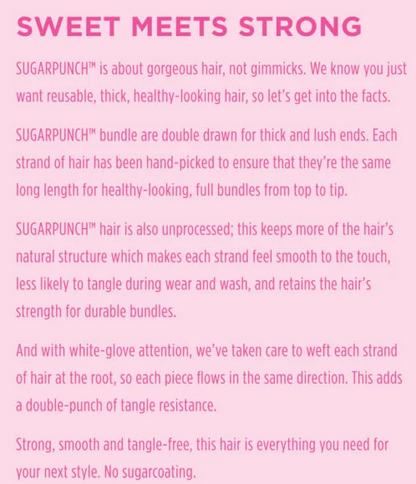 Sugar Punch Straight 24" Double Drawn Remy Hair Extensions